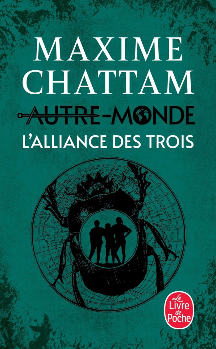 Couverture du livre « L'alliance des Trois : roman » de Maxime Chattam, librairie Les Contes Infusés à Corte