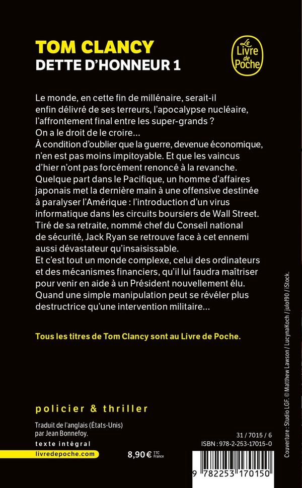 Quatrième de couverture de « DETTE D'HONNEUR (TOME 1) »