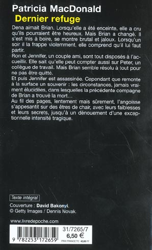 Quatrième de couverture de « DERNIER REFUGE »