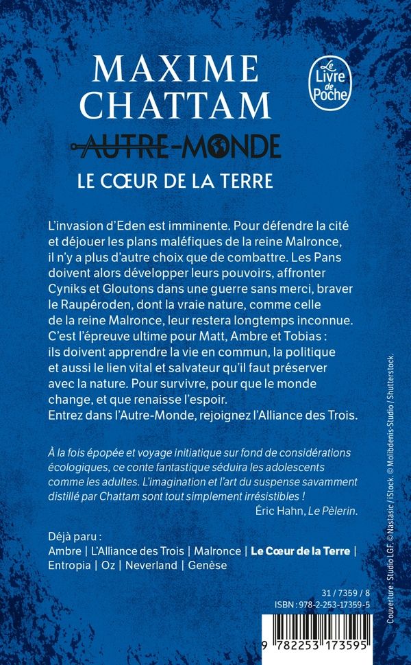 Quatrième de couverture de « Le coeur de la terre : roman »