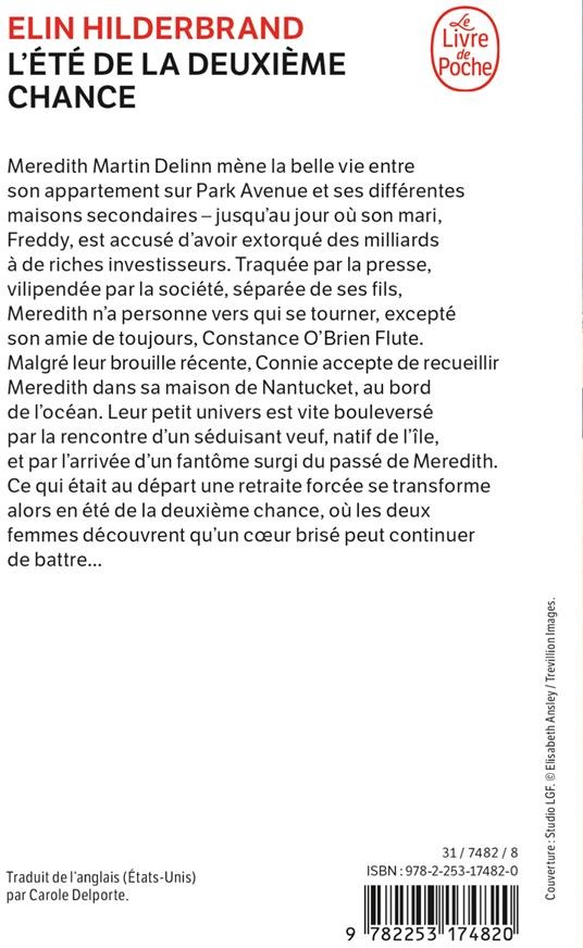 Quatrième de couverture de « L'été de la deuxième chance : roman »