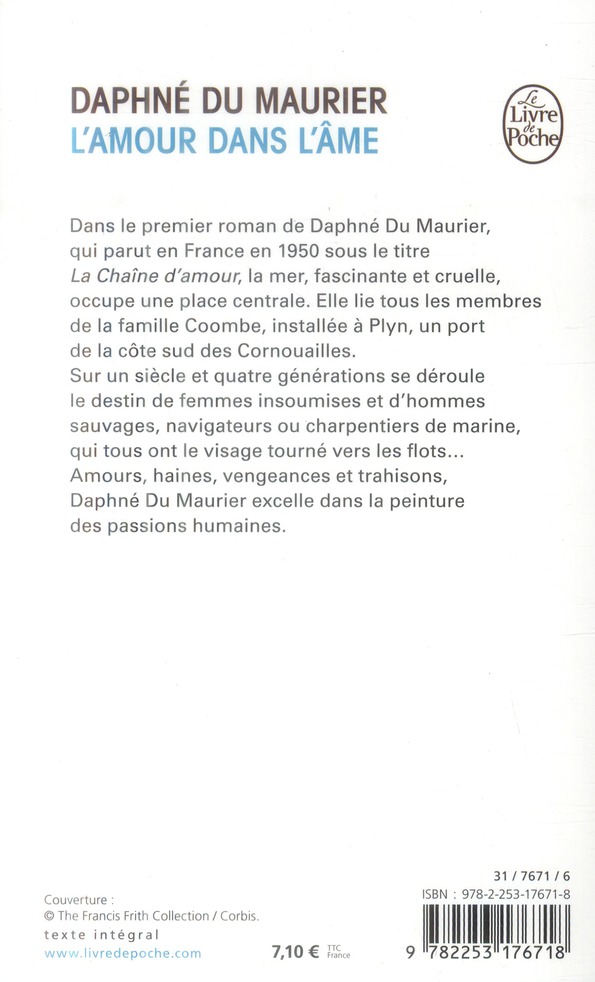 Quatrième de couverture de « L'AMOUR DANS L'AME »