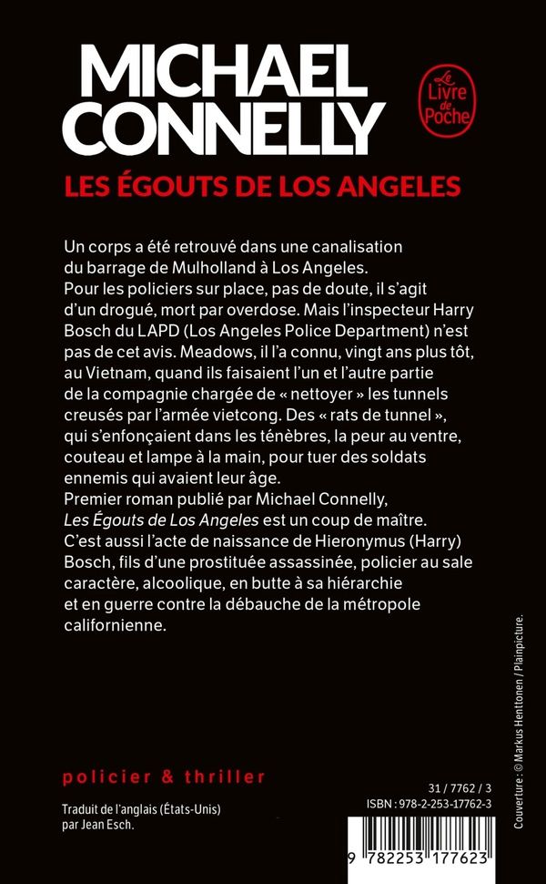Quatrième de couverture de « Les égouts de Los Angeles : roman »