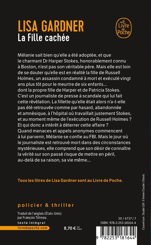 Quatrième de couverture de « La fille cachée »