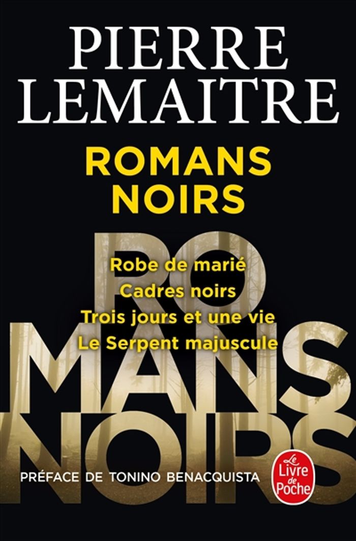 Couverture du livre « Romans noirs » de Pierre Lemaitre, librairie Les Contes Infusés à Corte