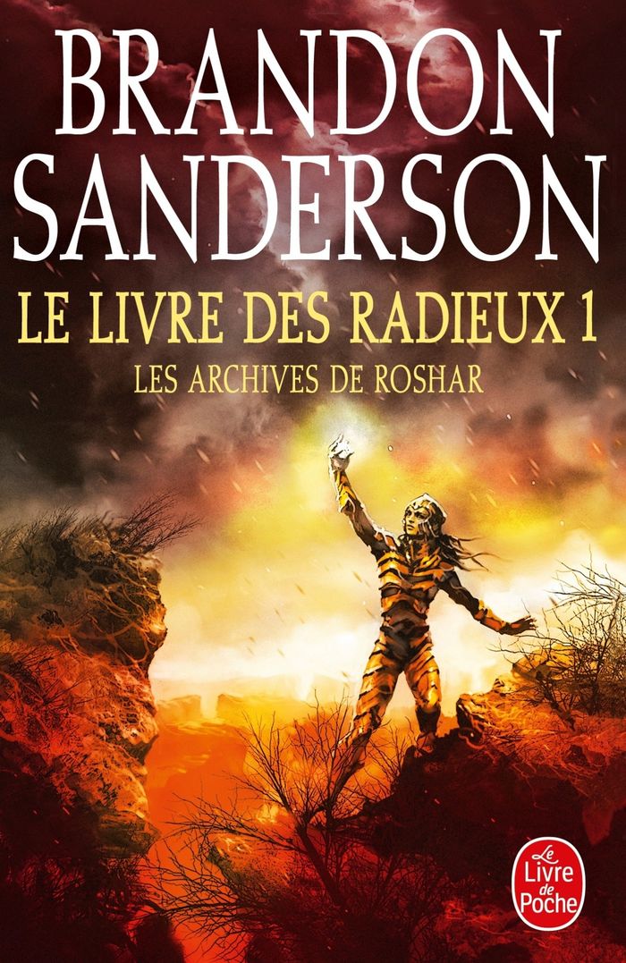 Couverture du livre « Le livre des radieux : roman » de Brandon Sanderson, librairie Les Contes Infusés à Corte