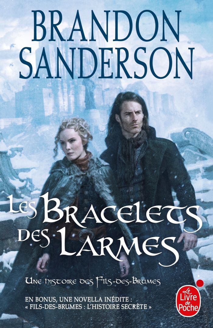 Couverture du livre « Les bracelets des larmes : une histoire des Fils-des-Brumes » de Brandon Sanderson, librairie Les Contes Infusés à Corte