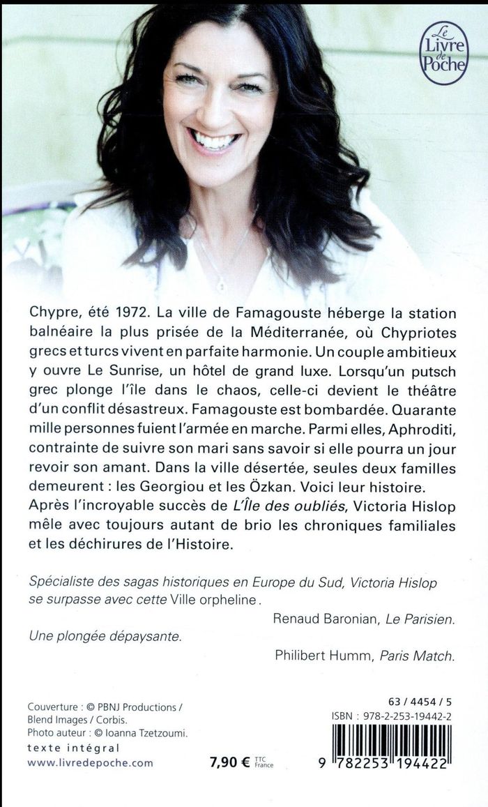Quatrième de couverture de « La ville orpheline »