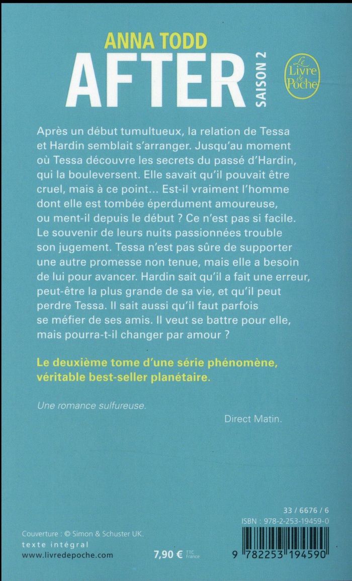 Quatrième de couverture de « AFTER WE COLLIDED (AFTER, TOME 2) »