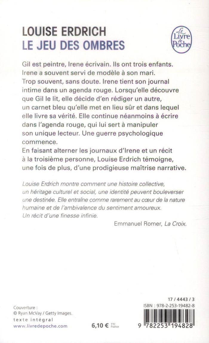 Quatrième de couverture de « Le jeu des ombres : roman »