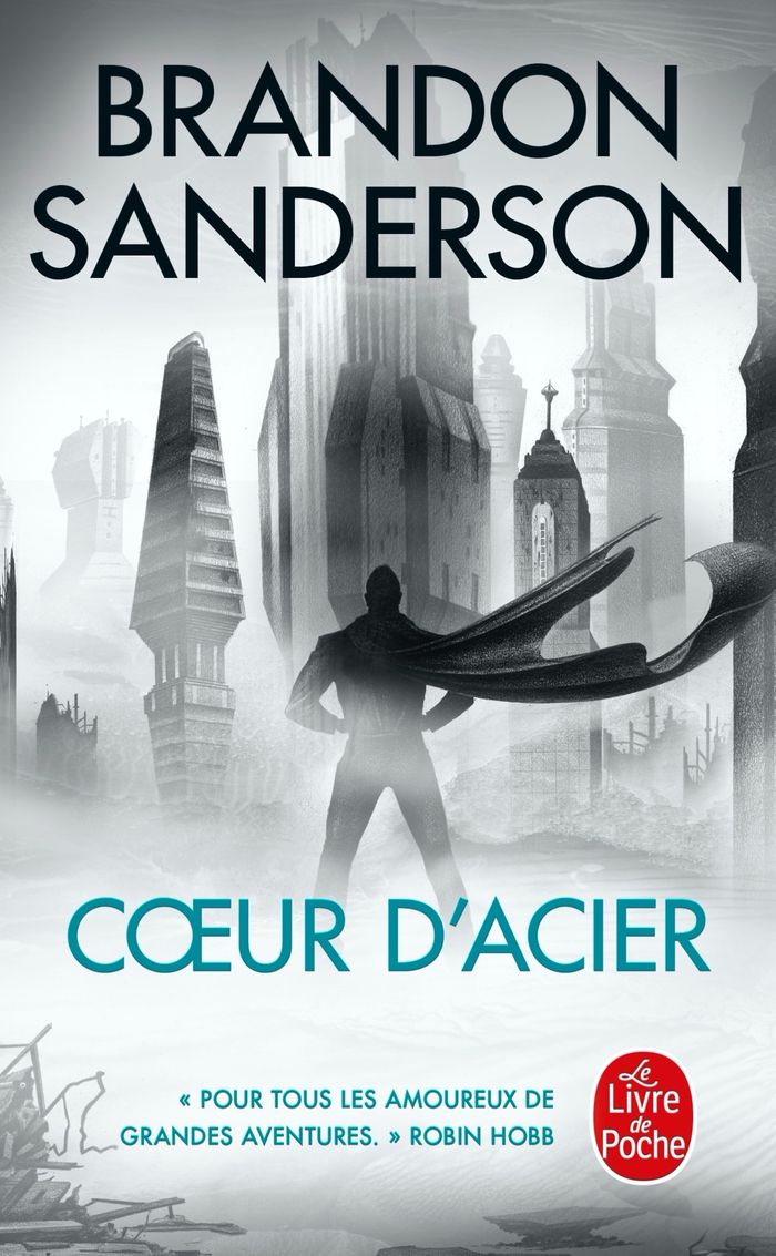 Couverture du livre « Coeur d'Acier : roman » de Brandon Sanderson, librairie Les Contes Infusés à Corte