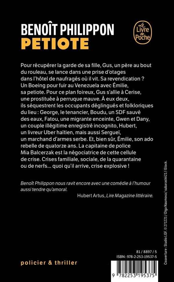 Quatrième de couverture de « Petiote »