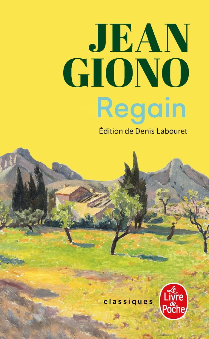 Couverture du livre « Regain » de Jean Giono, librairie Les Contes Infusés à Corte