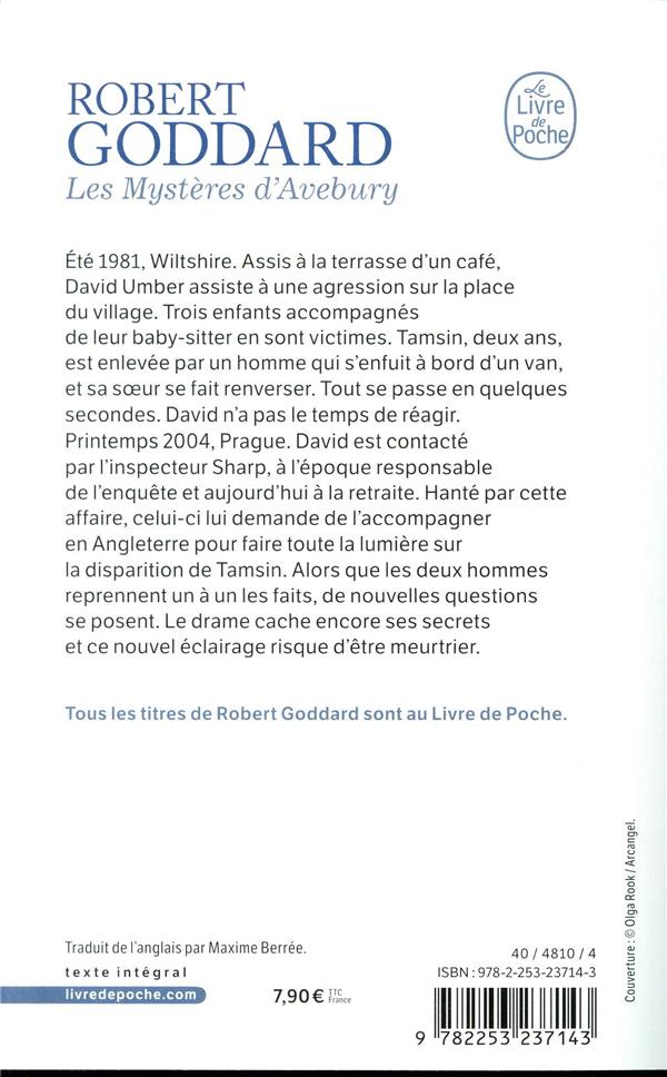 Quatrième de couverture de « Les mystères d'Avebury »