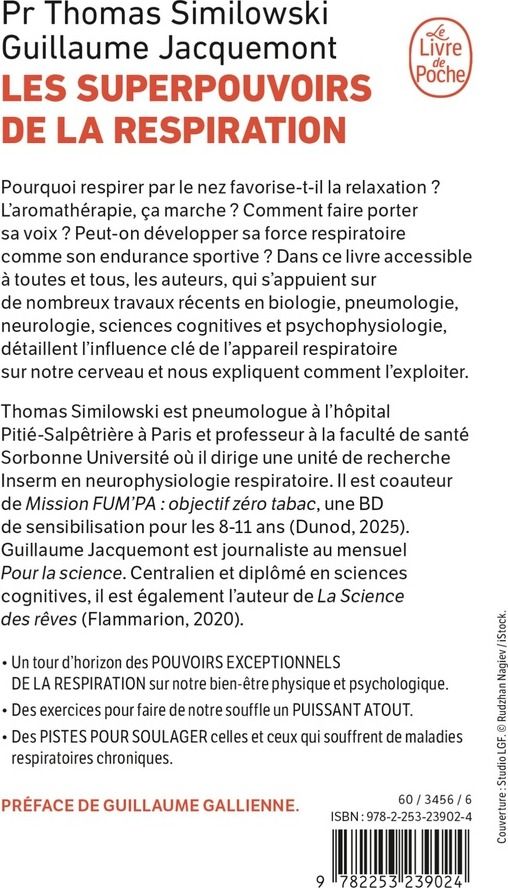 Quatrième de couverture de « Les Superpouvoirs de la respiration »