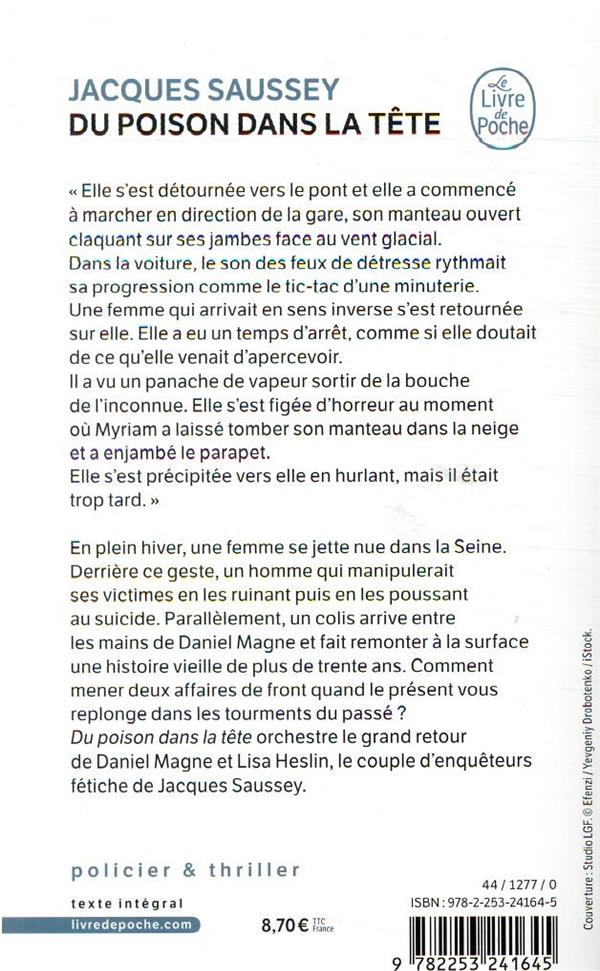 Quatrième de couverture de « Du poison dans la tête : roman »