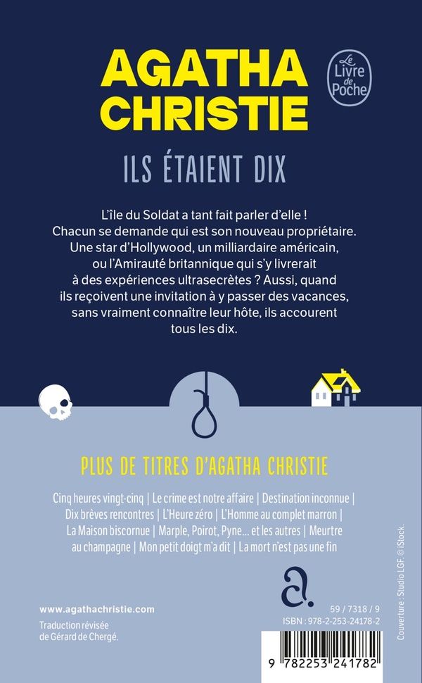 Quatrième de couverture de « ILS ETAIENT DIX »