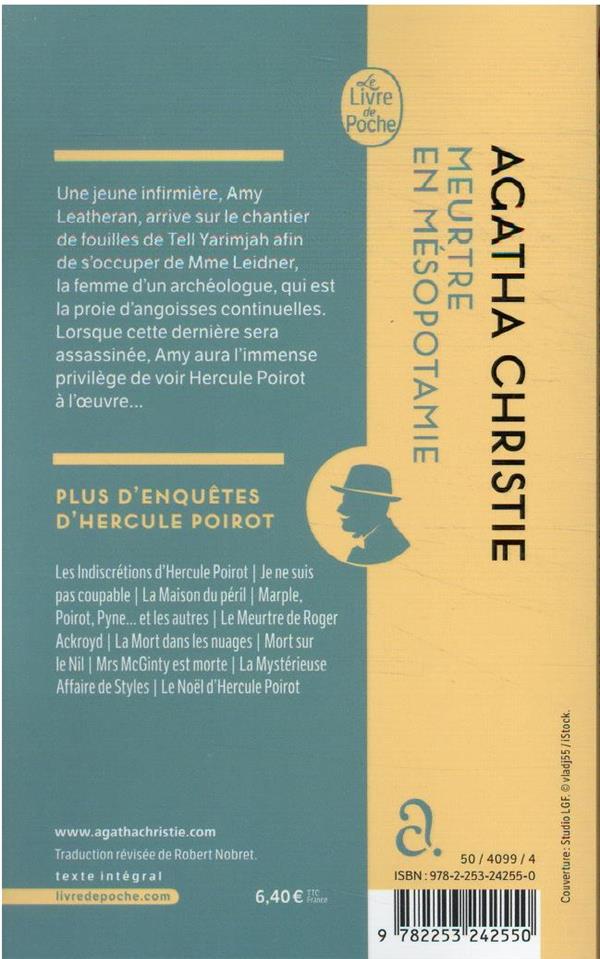 Quatrième de couverture de « MEURTRE EN MESOPOTAMIE (NOUVELLE TRADUCTION REVISEE) »