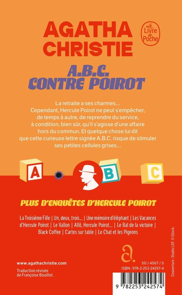 Quatrième de couverture de « ABC CONTRE POIROT (NOUVELLE TRADUCTION REVISEE) »