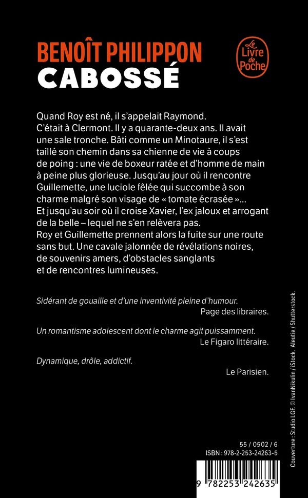 Quatrième de couverture de « Cabossé »