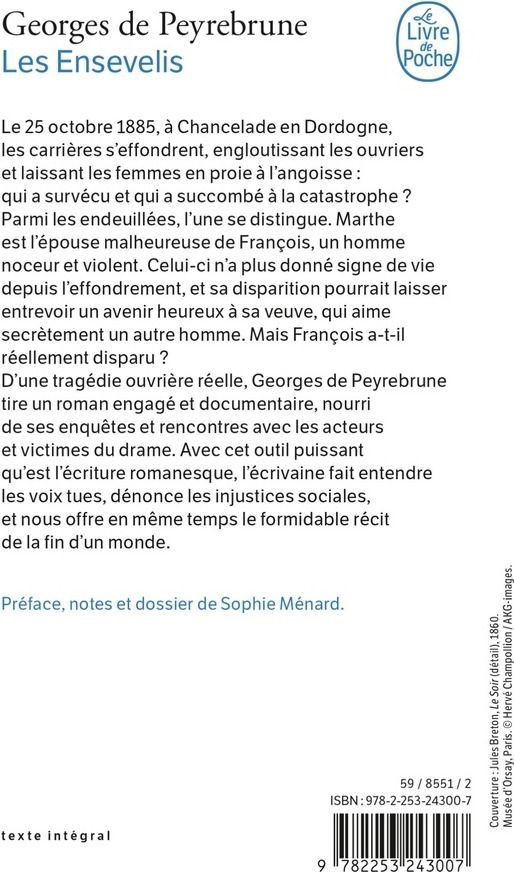 Quatrième de couverture de « Les ensevelis »