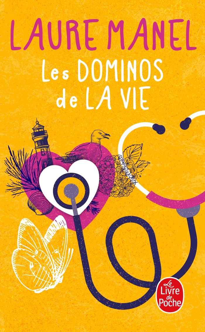 Couverture du livre « Les dominos de la vie » de Laure Manel, librairie Les Contes Infusés à Corte