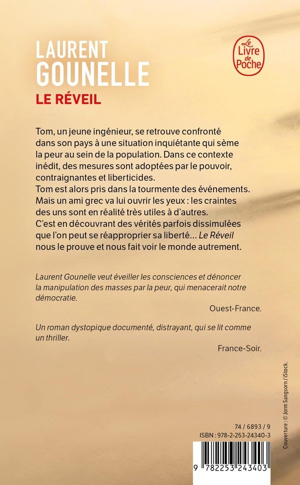 Quatrième de couverture de « Le réveil : roman »