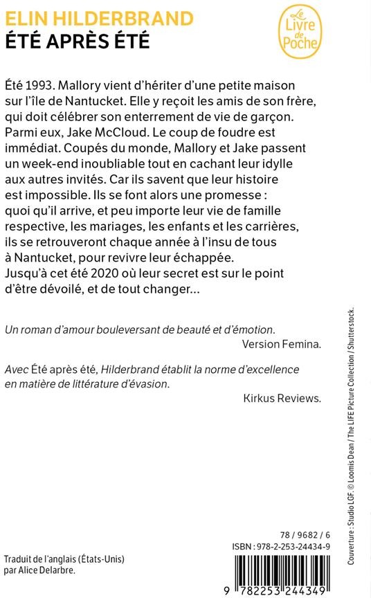 Quatrième de couverture de « Été après été »