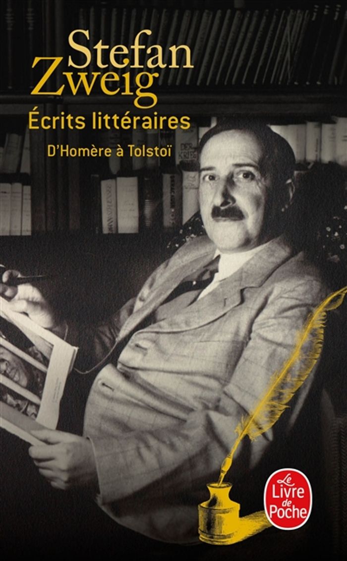 Couverture du livre « Écrits littéraires : d'Homère à Tolstoï » de Stefan Zweig, librairie Les Contes Infusés à Corte