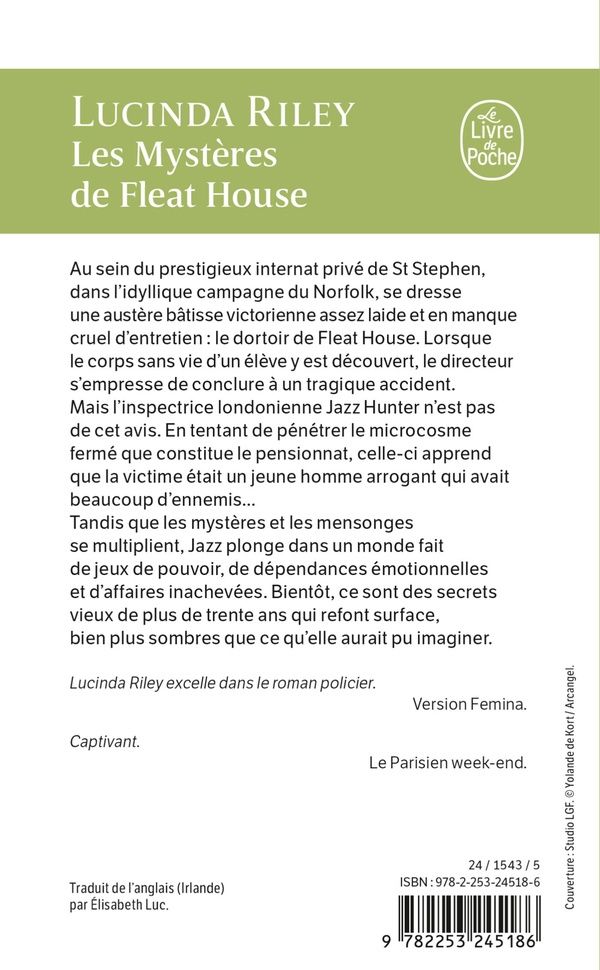 Quatrième de couverture de « Les mystères de Fleat House »