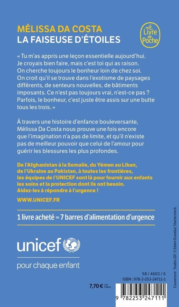 Quatrième de couverture de « La faiseuse d'étoiles »