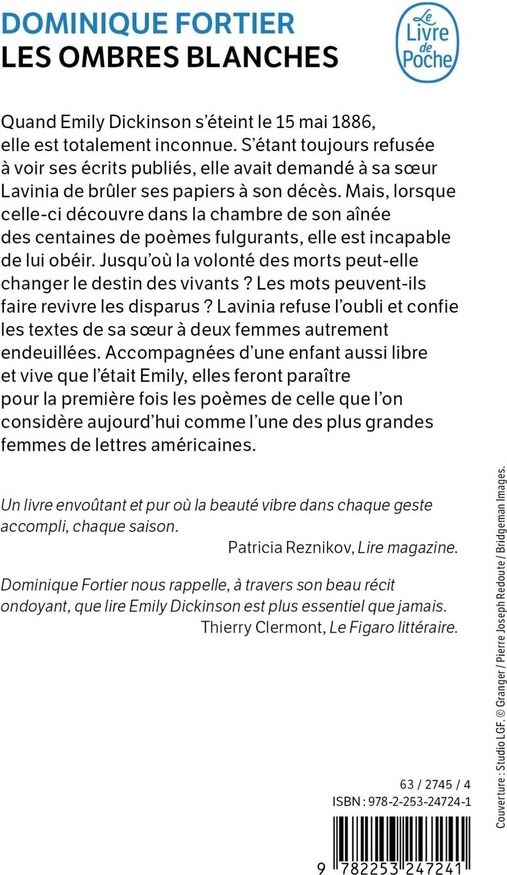 Quatrième de couverture de « Les ombres blanches : roman »