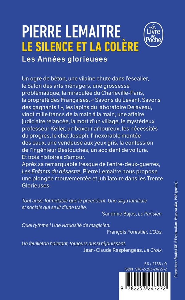 Quatrième de couverture de « LE SILENCE ET LA COLERE »