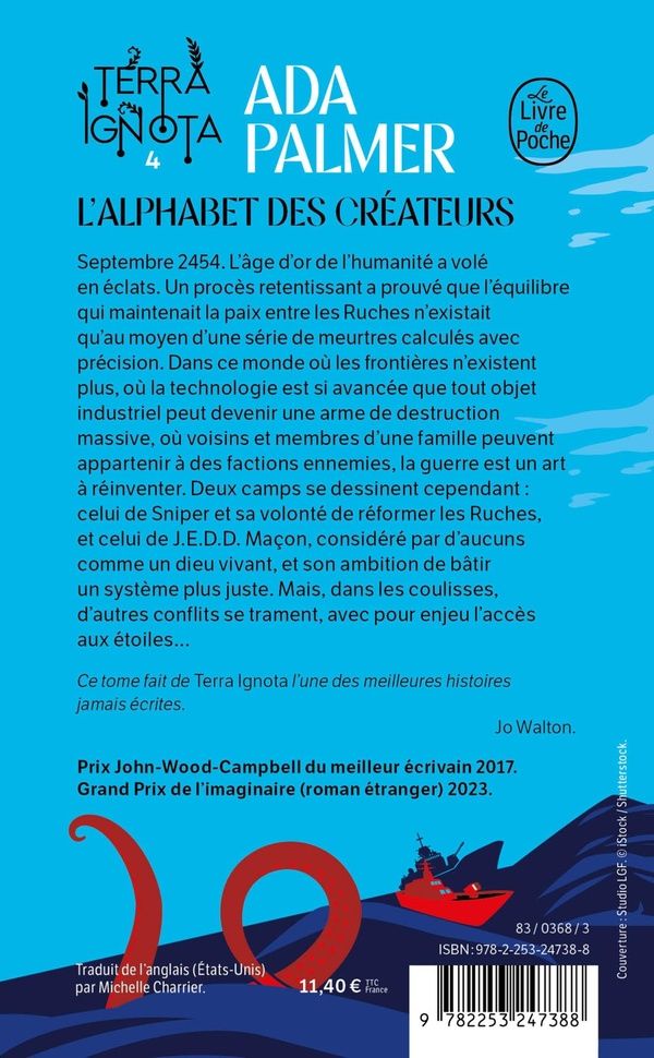 Quatrième de couverture de « L'alphabet des créateurs »