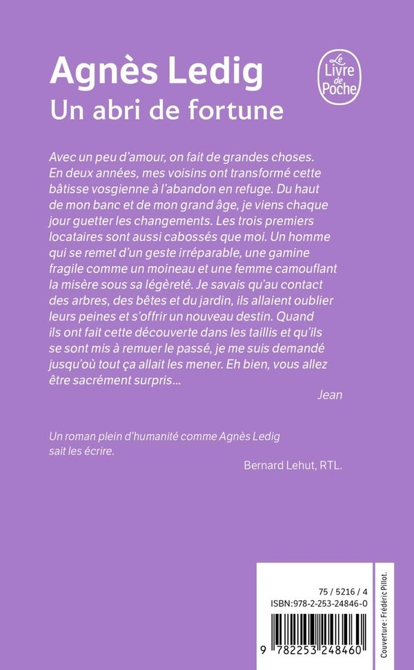 Quatrième de couverture de « Un abri de fortune : roman »