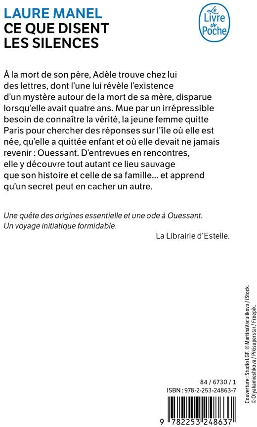 Quatrième de couverture de « CE QUE DISENT LES SILENCES »