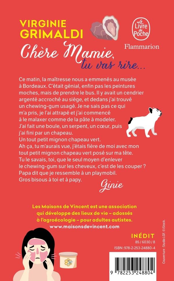 Quatrième de couverture de « CHERE MAMIE, TU VAS RIRE... »