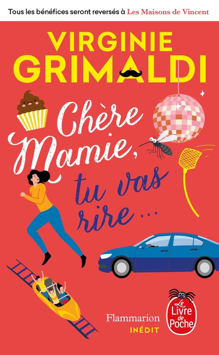 Couverture du livre « CHERE MAMIE, TU VAS RIRE... » de Virginie Grimaldi, librairie Les Contes Infusés à Corte
