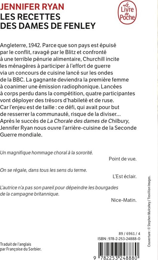 Quatrième de couverture de « Les Recettes des dames de Fenley »