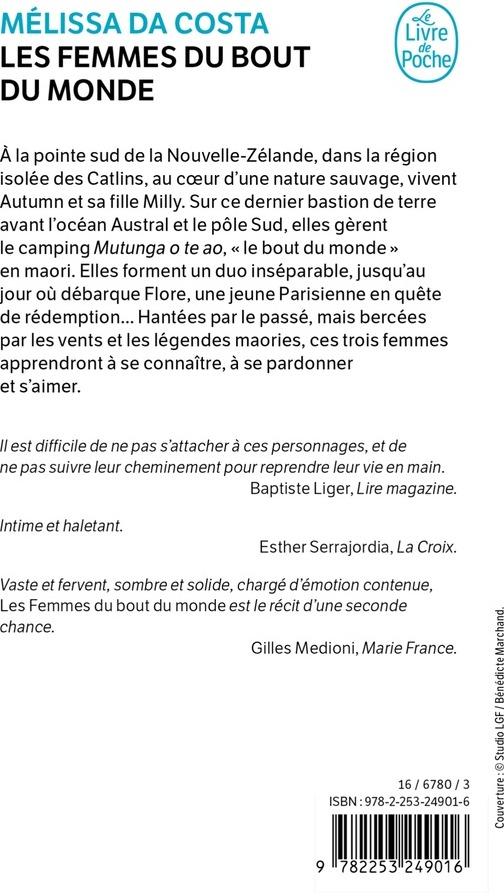 Quatrième de couverture de « LES FEMMES DU BOUT DU MONDE »