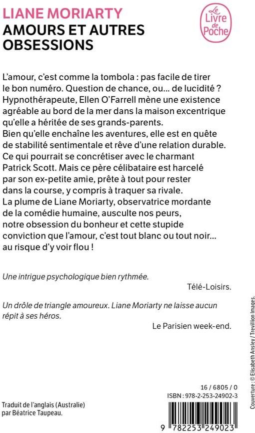 Quatrième de couverture de « AMOURS ET AUTRES OBSESSIONS »