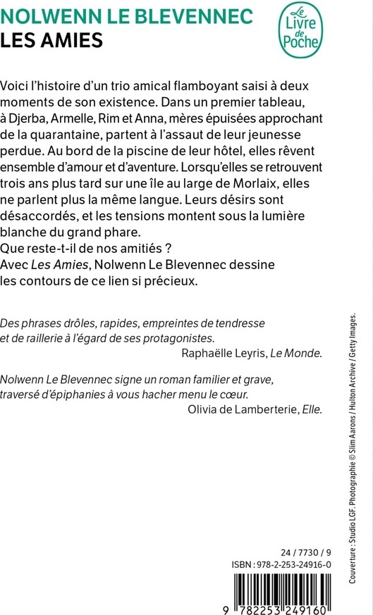 Quatrième de couverture de « Les amies : roman »