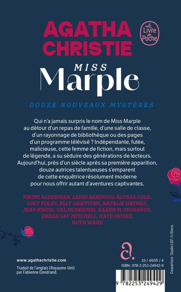 Quatrième de couverture de « MISS MARPLE - 12 NOUVEAUX MYSTERES »