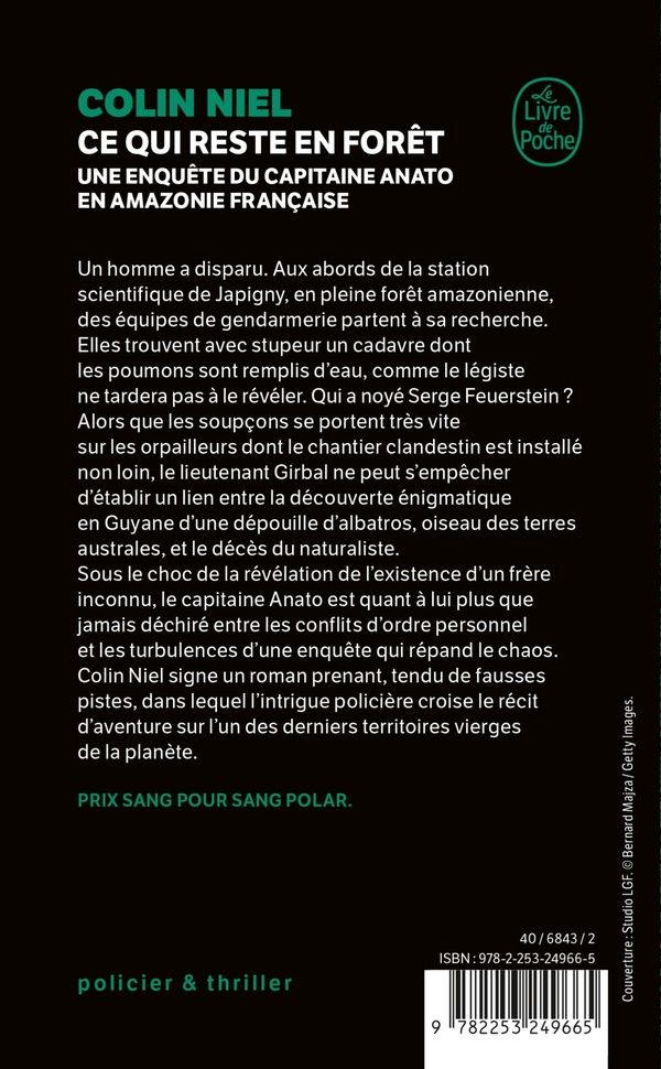 Quatrième de couverture de « CE QUI RESTE EN FORET »