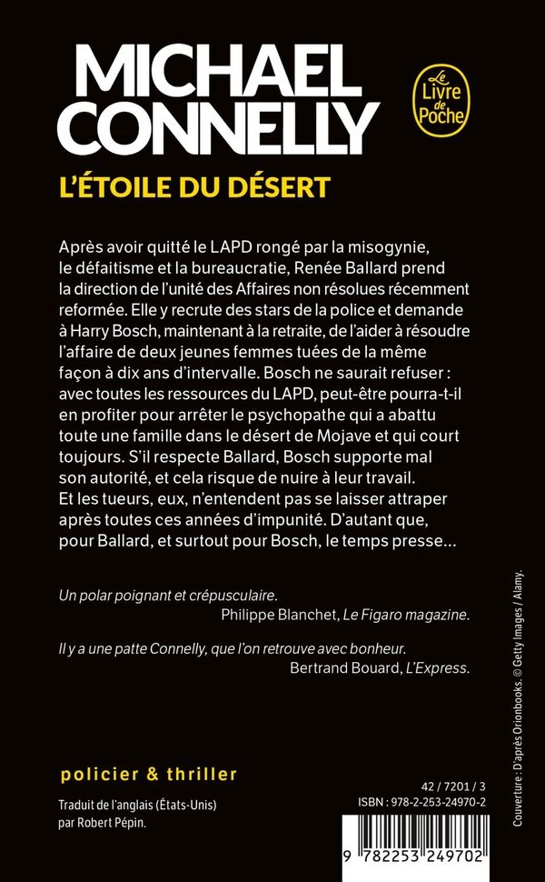 Quatrième de couverture de « L'ETOILE DU DESERT »