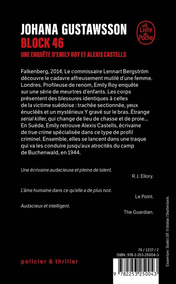 Quatrième de couverture de « Block 46 »