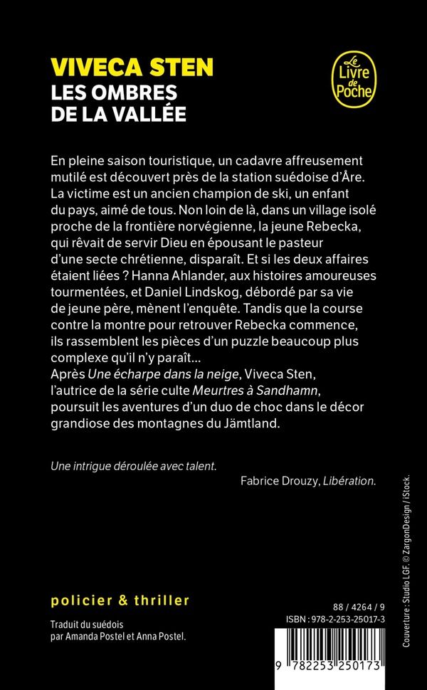 Quatrième de couverture de « LES OMBRES DE LA VALLEE »
