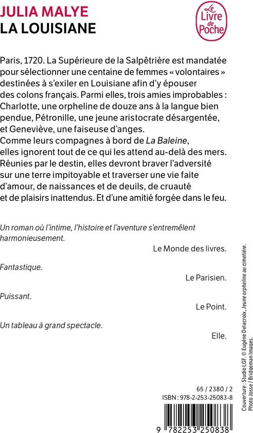 Quatrième de couverture de « LA LOUISIANE »