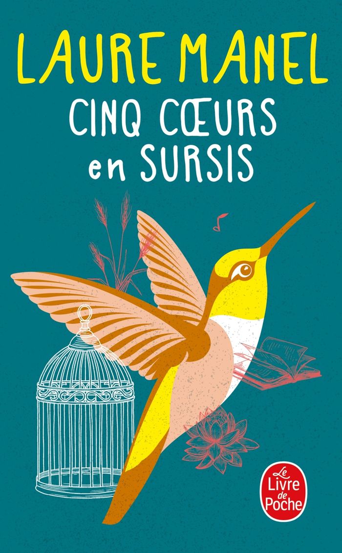 Couverture du livre « Cinq coeurs en sursis : roman » de Laure Manel, librairie Les Contes Infusés à Corte