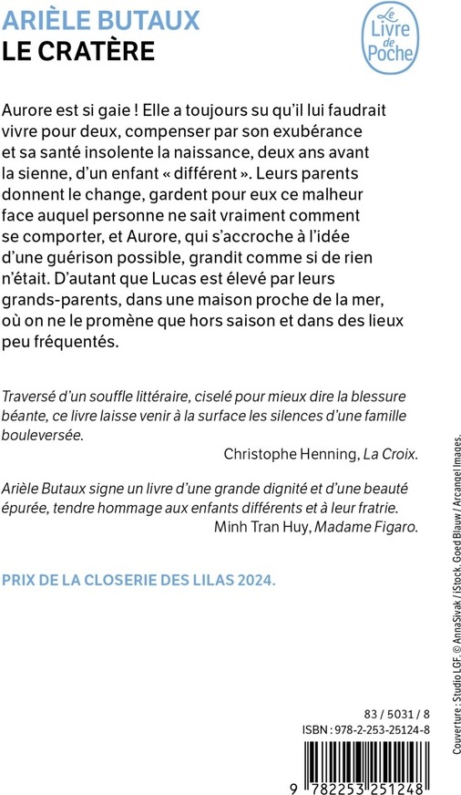 Quatrième de couverture de « Le Cratère »
